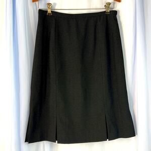 Amanda Smith dotted pencil flare skirt black size 8